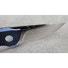 СИНІЙ ПТАХ авторський складаний ніж ручної роботи Androshchuk Knives, сталь S125V, 65 HRC, купити замовити в Україні